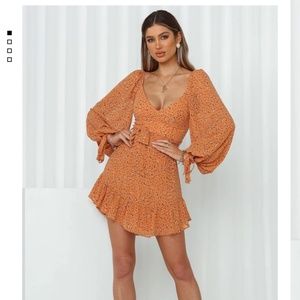 HELLO MOLLY - Angel Biba RISE AND GROW DRESS ORANGE